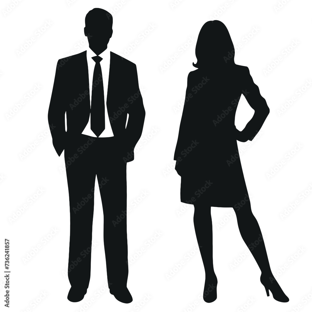 business people silhouette business people silhouette