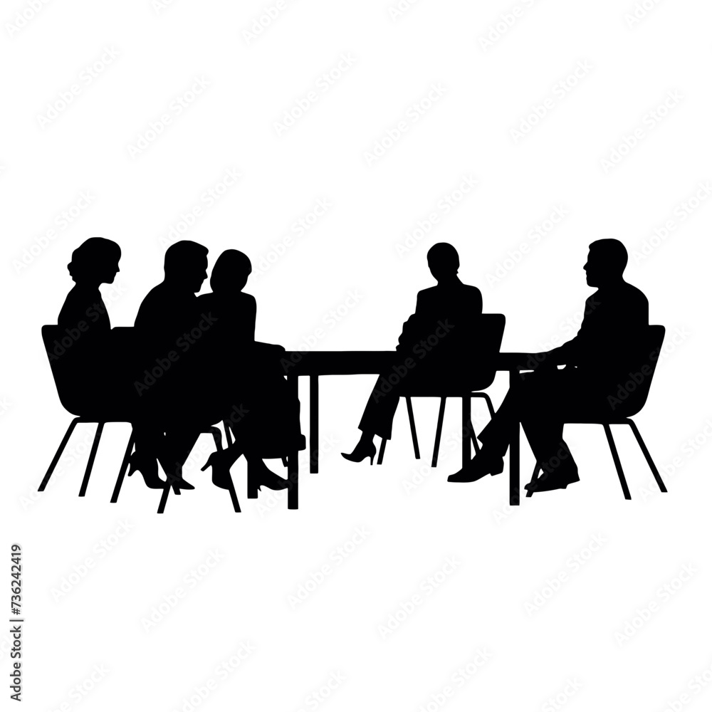 business people silhouette business people silhouette