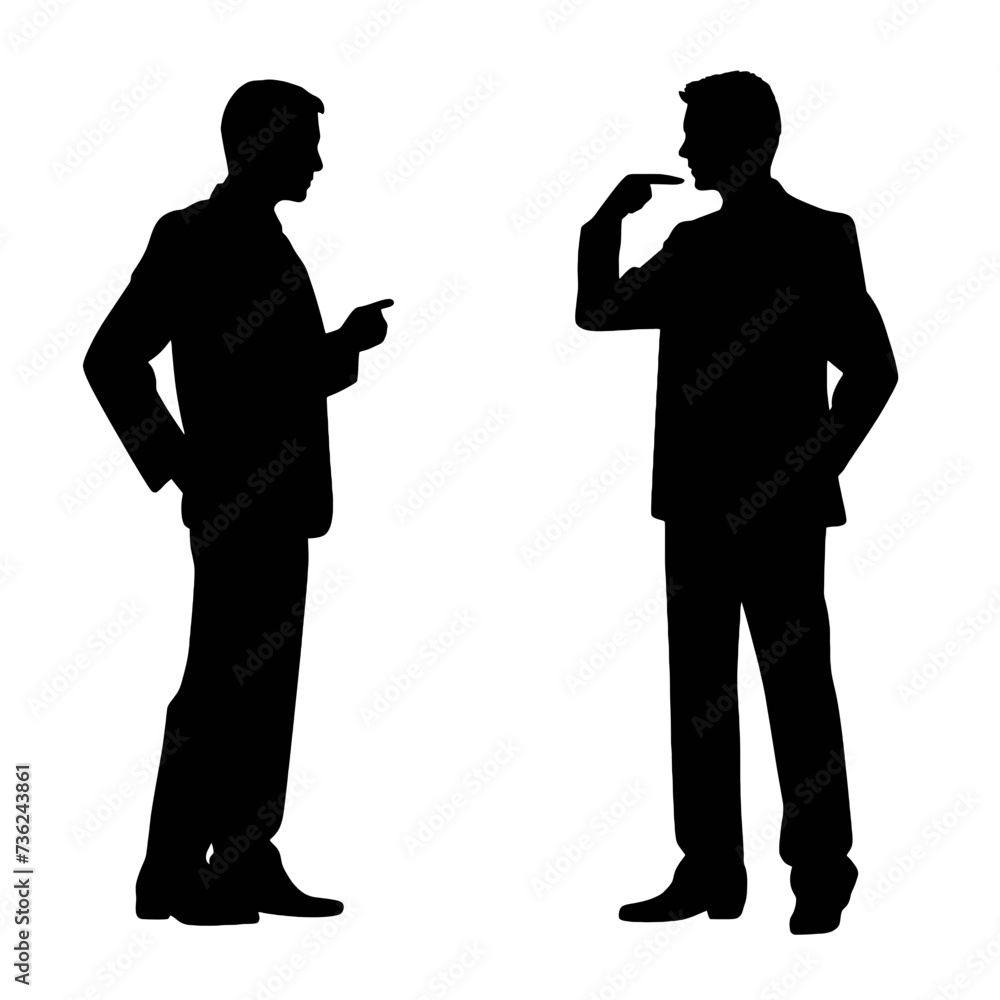 business people silhouette 