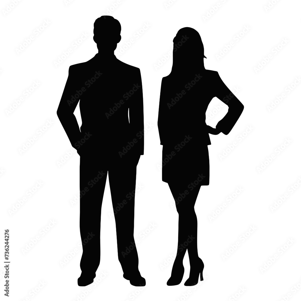 business people silhouette 