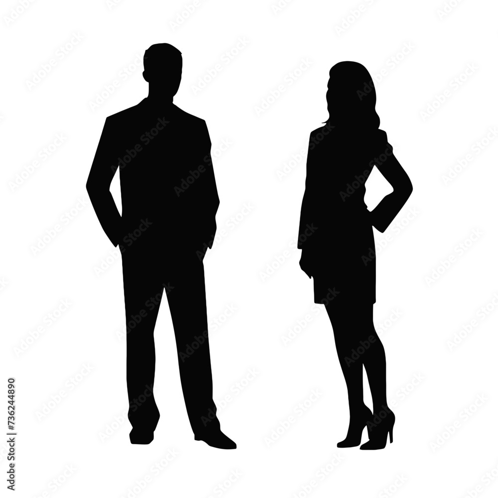 business people silhouette 