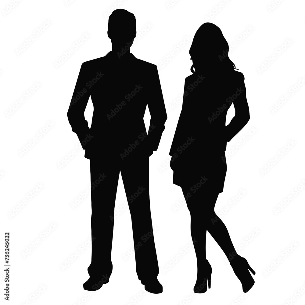 business people silhouette 