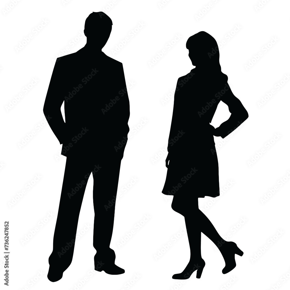 business people silhouette 