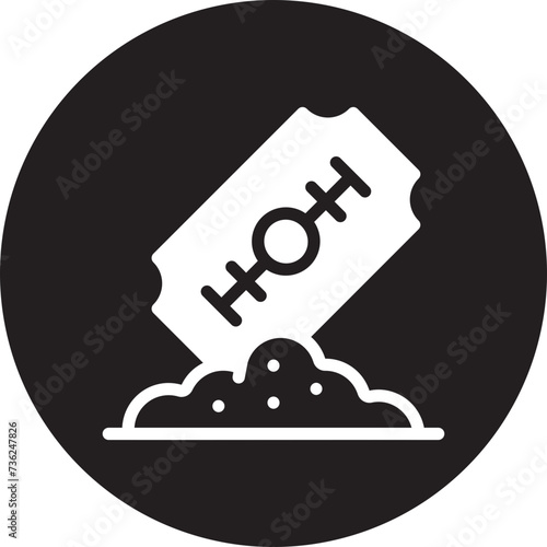 cocaine glyph icon
