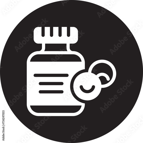 antidepressant glyph icon