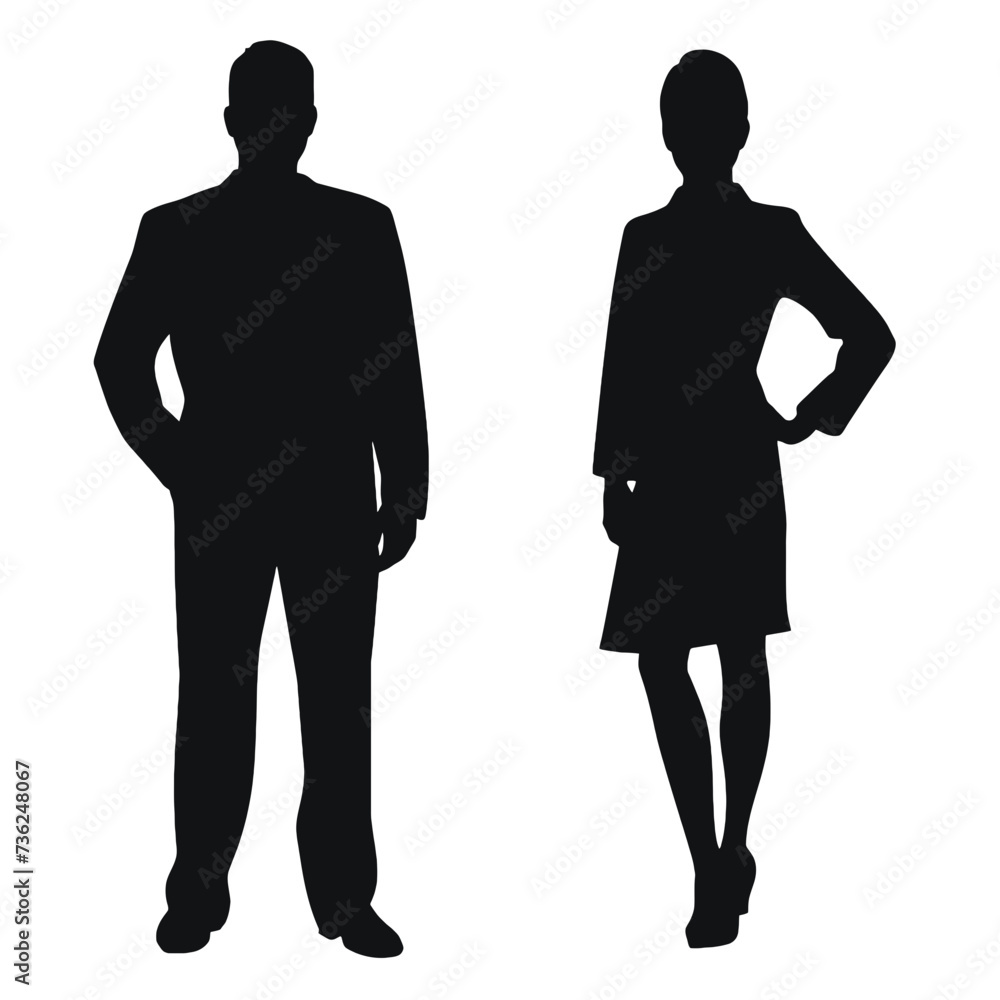 business people silhouette 
