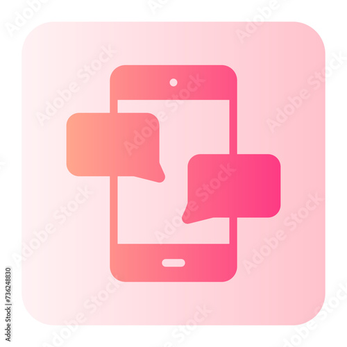smartphone gradient icon