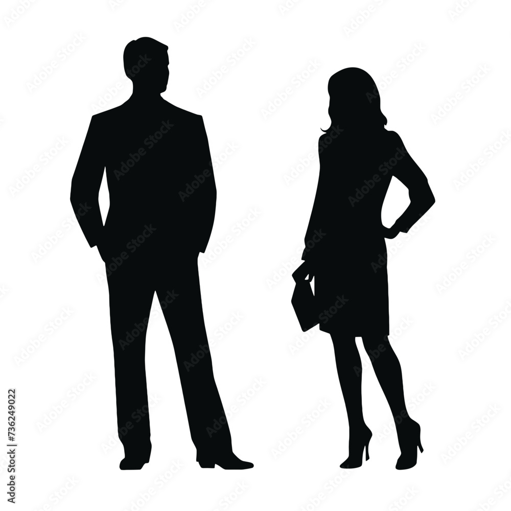 business people silhouette 