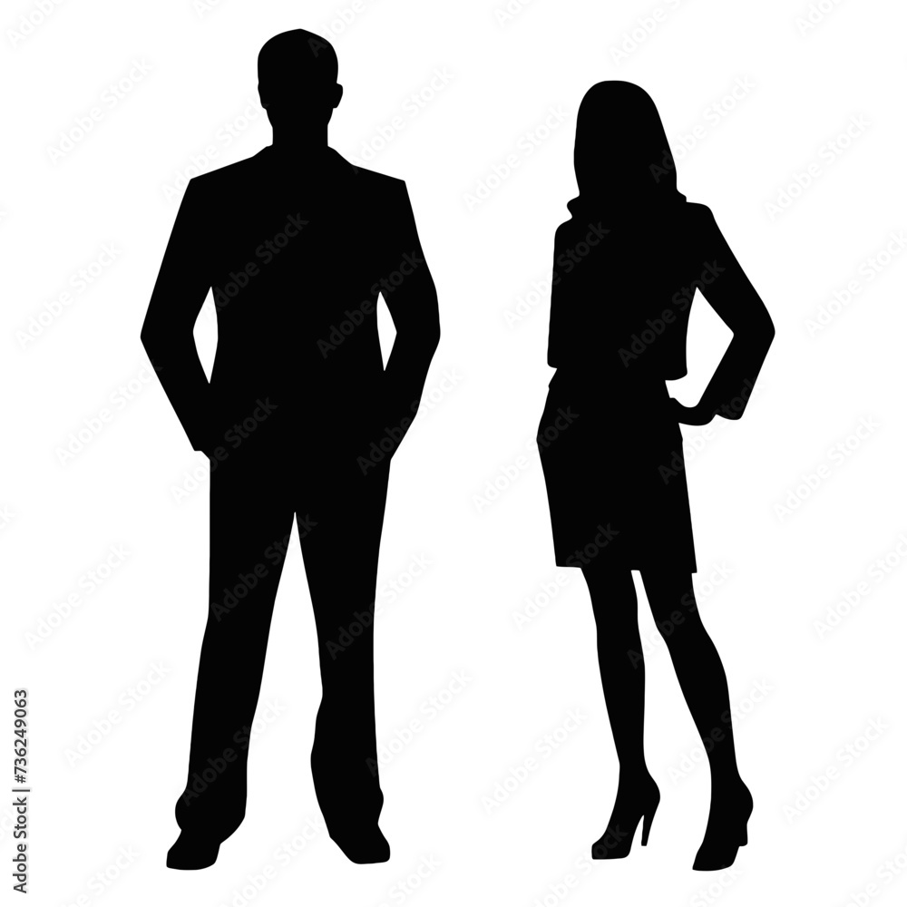 business people silhouette 
