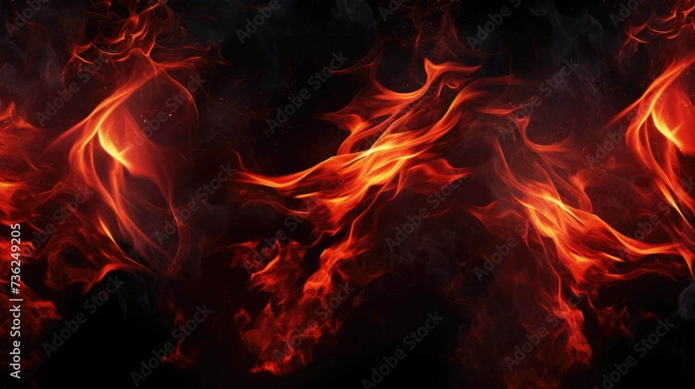 Hot fire background