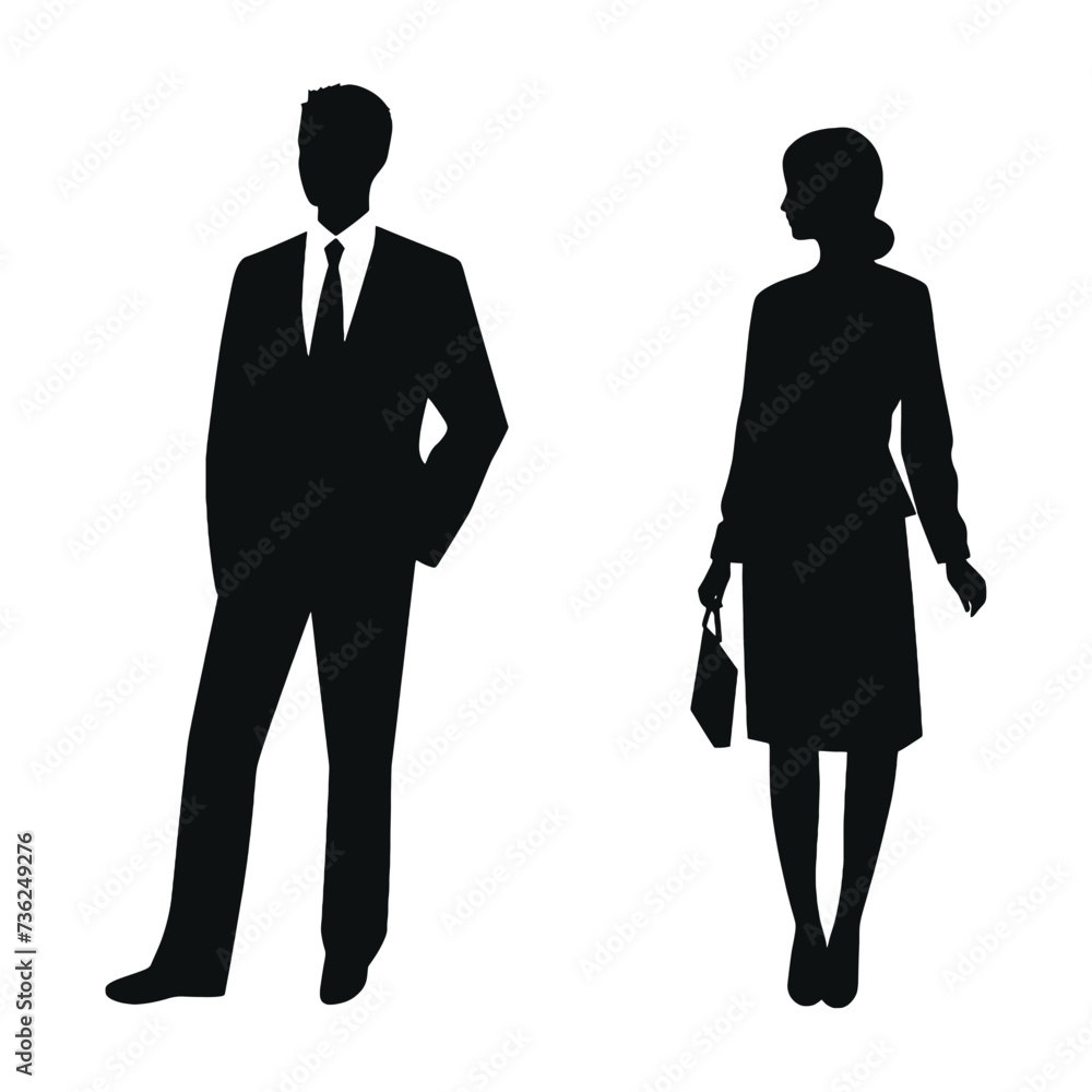 business people silhouette business people silhouette