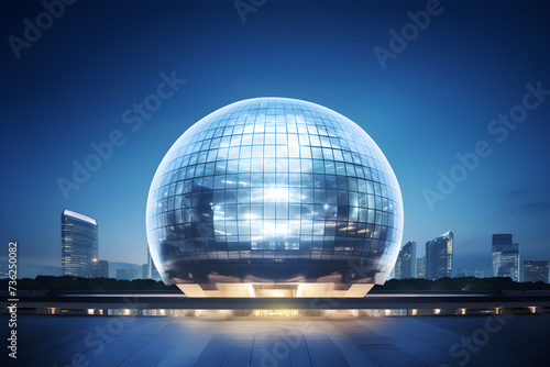 Stunning Display of Modern Architecture: The Majestic FZ Dome Outstanding Amongst Urban panorama