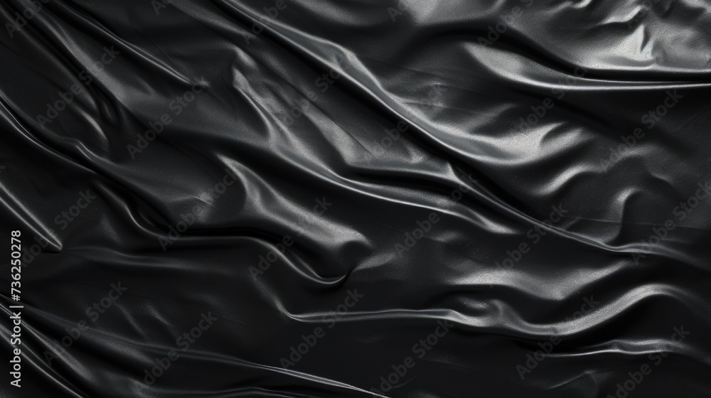 Fototapeta premium Jet Black foil decorative texture. Jet Black background for artwork