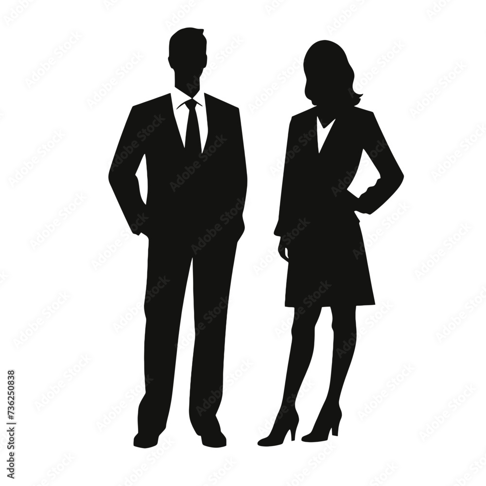 business people silhouette 