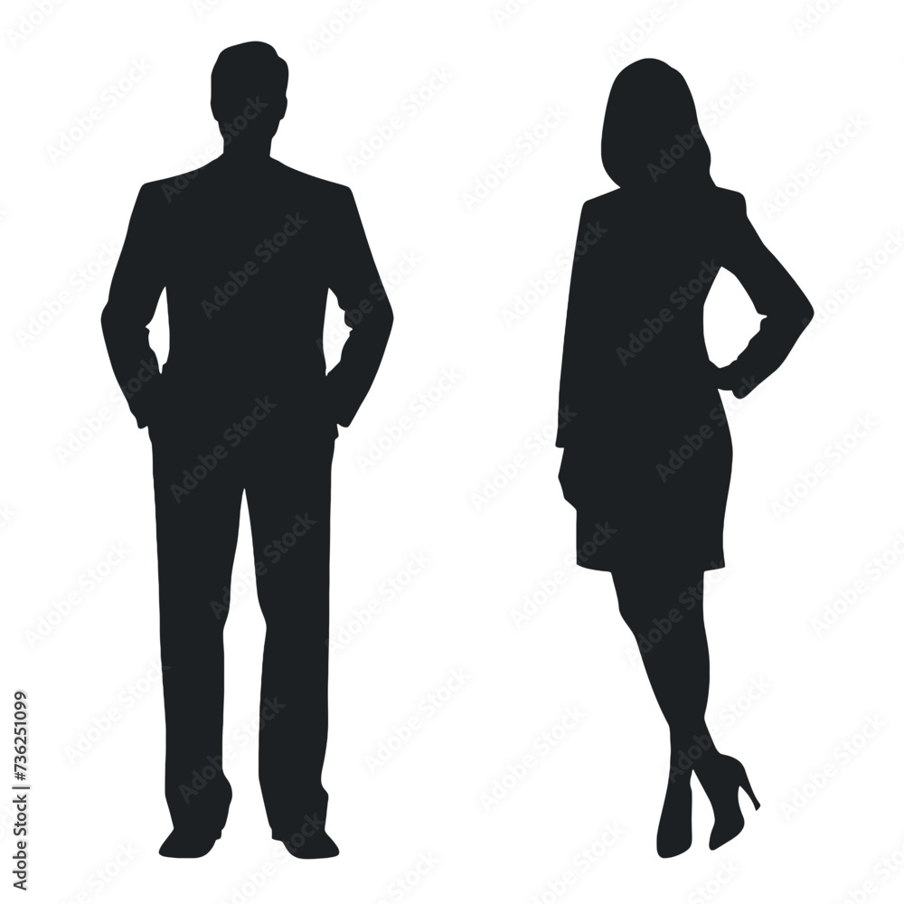 business people silhouette 