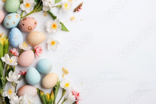 easter greeting colorfull card  with free space for text