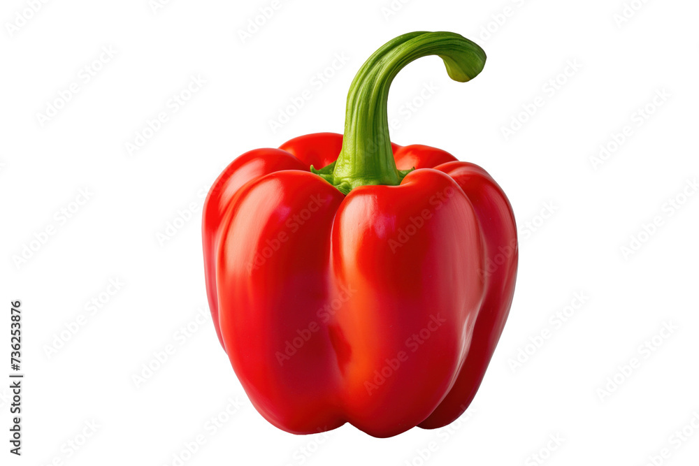 Red bell pepper isolated on white Red bell pepper isolated on white