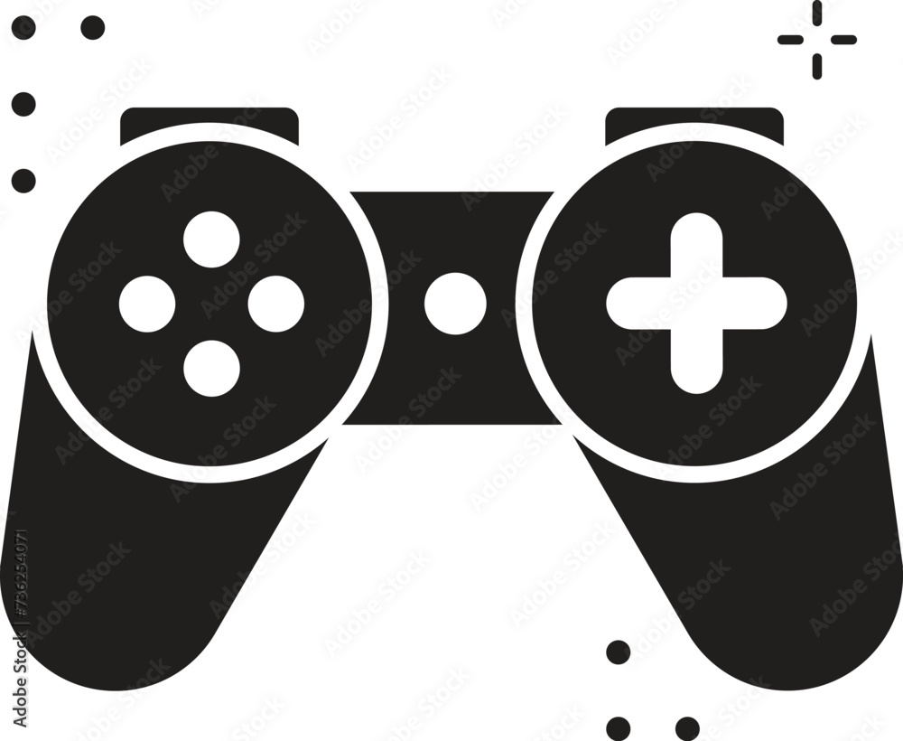 Video game console icons. Gaming controller concept on white background. Flat vector symbol. Video game console icons. Gaming controller concept on white background. Flat vector symbol.
