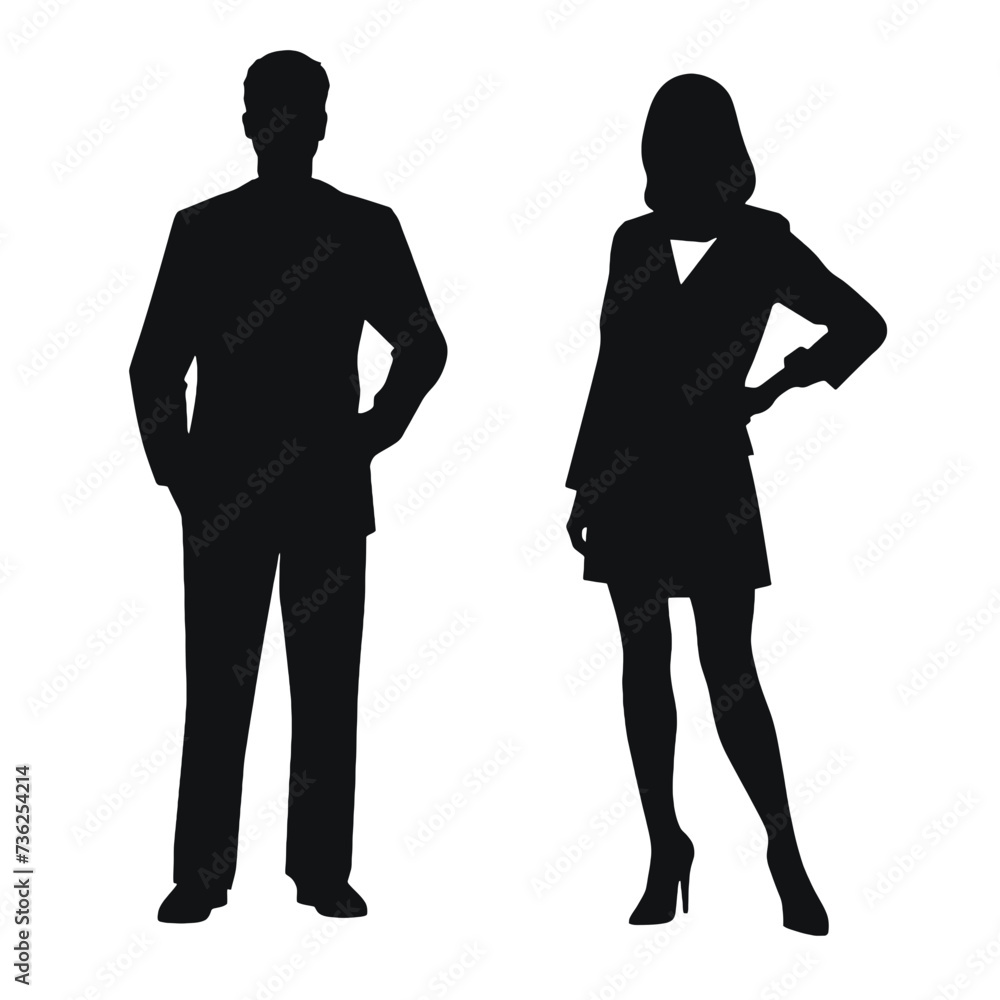 business people silhouette 