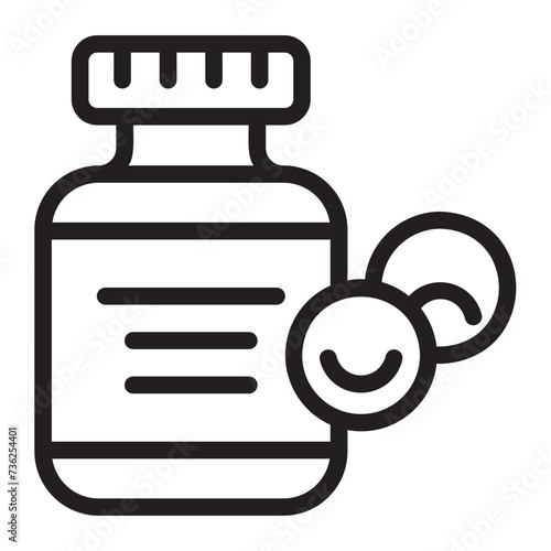 antidepressant line icon