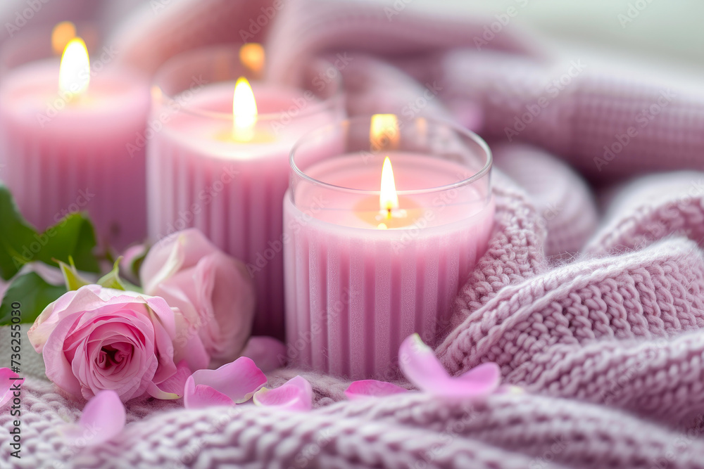 Passion's Glow: Intimate Candlelit Bedroom Passion's Glow: Intimate Candlelit Bedroom