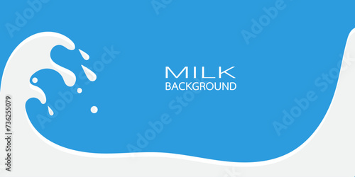 Milk splash background vector illustration