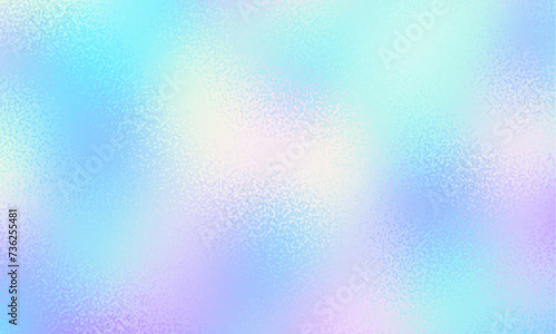 Holograph foil texture. Iridescent metal effect. Holographic glitter backdrop. Rainbow bright gradient. Cute dreamy pattern. Pink blue paper. Sparkle pattern. Vector illustration