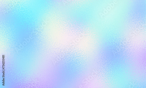 Holograph foil texture. Iridescent metal effect. Holographic glitter backdrop. Rainbow bright gradient. Cute dreamy pattern. Pink blue paper. Sparkle pattern. Vector illustration