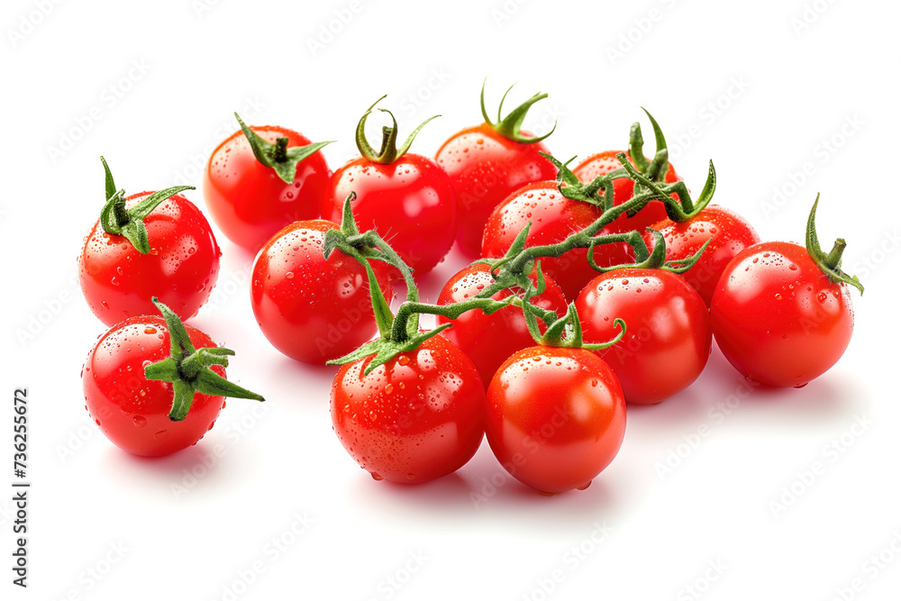 Cherry tomatoes isolated on white Cherry tomatoes isolated on white