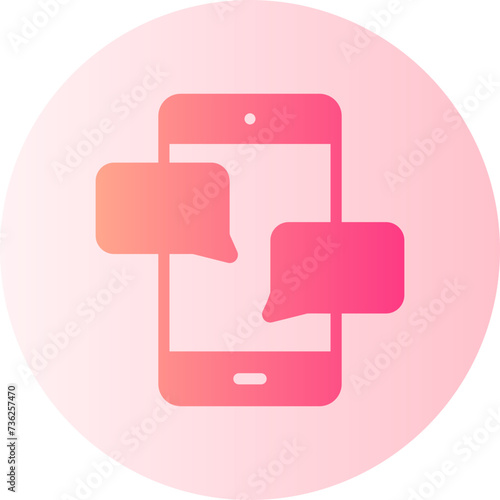 smartphone gradient icon