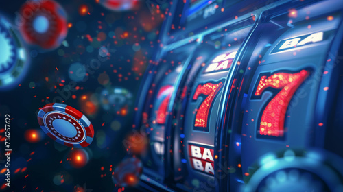 machine à sous dans un casino de jeux photo