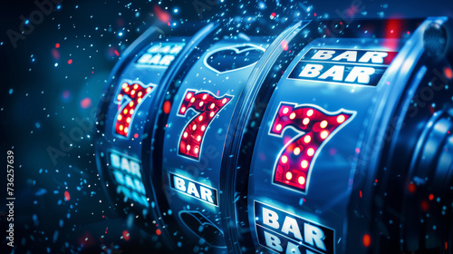 machine à sous dans un casino de jeux photo