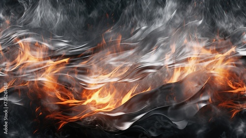 Silver fire background.