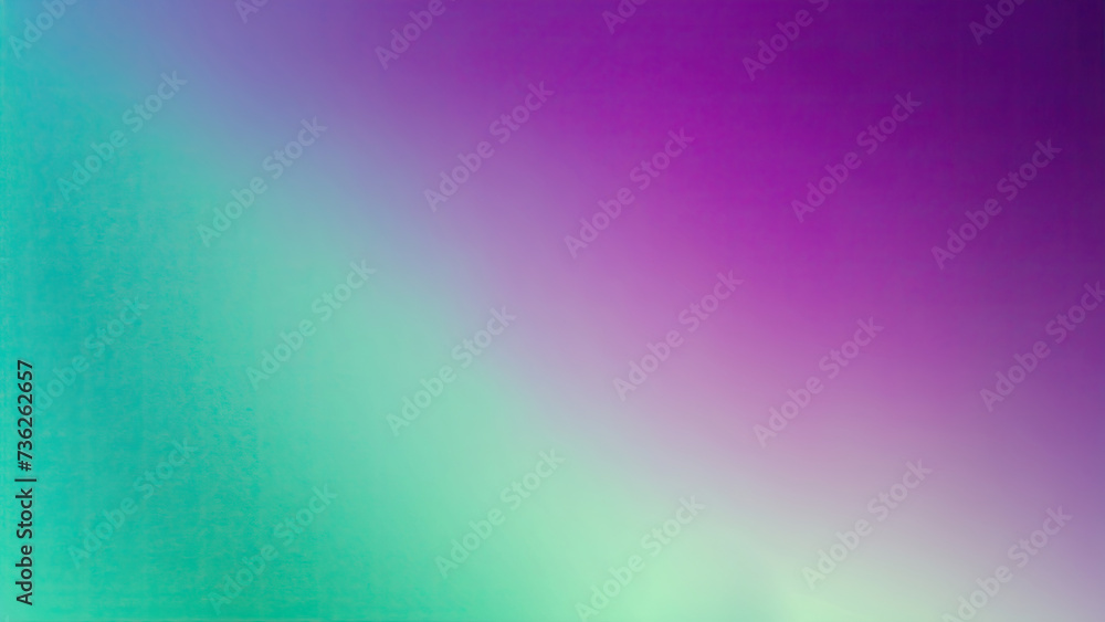 Fototapeta premium Abstract Purple, teal, green, and pink grainy gradient background