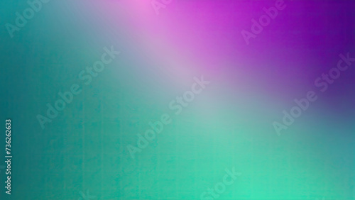 Abstract Purple  teal  green  and pink grainy gradient background