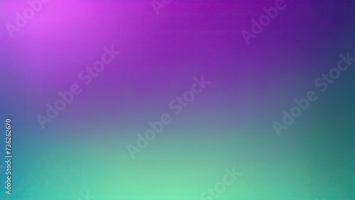 Abstract Purple  teal  green  and pink grainy gradient background