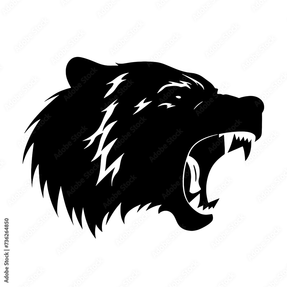 Obraz premium bear silhouette