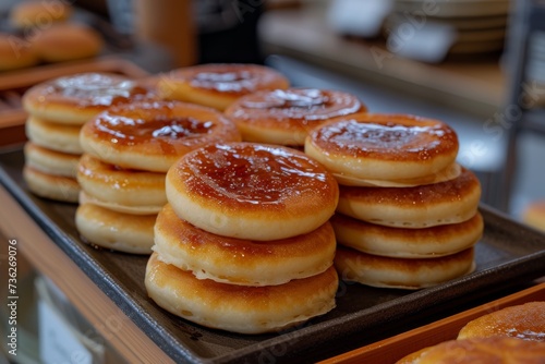 Bean jam filled pancakes known as dorayaki are delicious buns