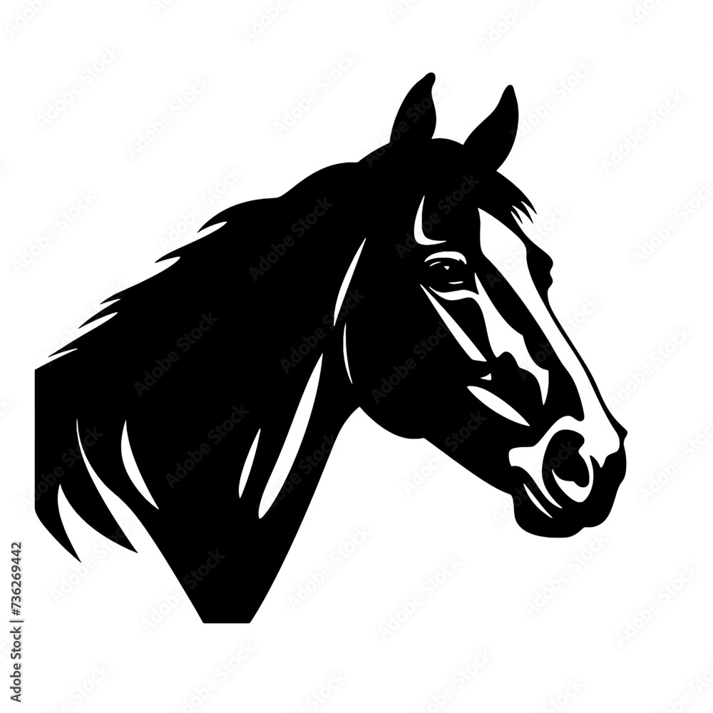 silhouette of a horse silhouette of a horse