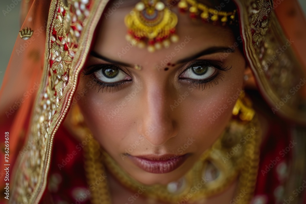 Beautiful Indian bride portrait