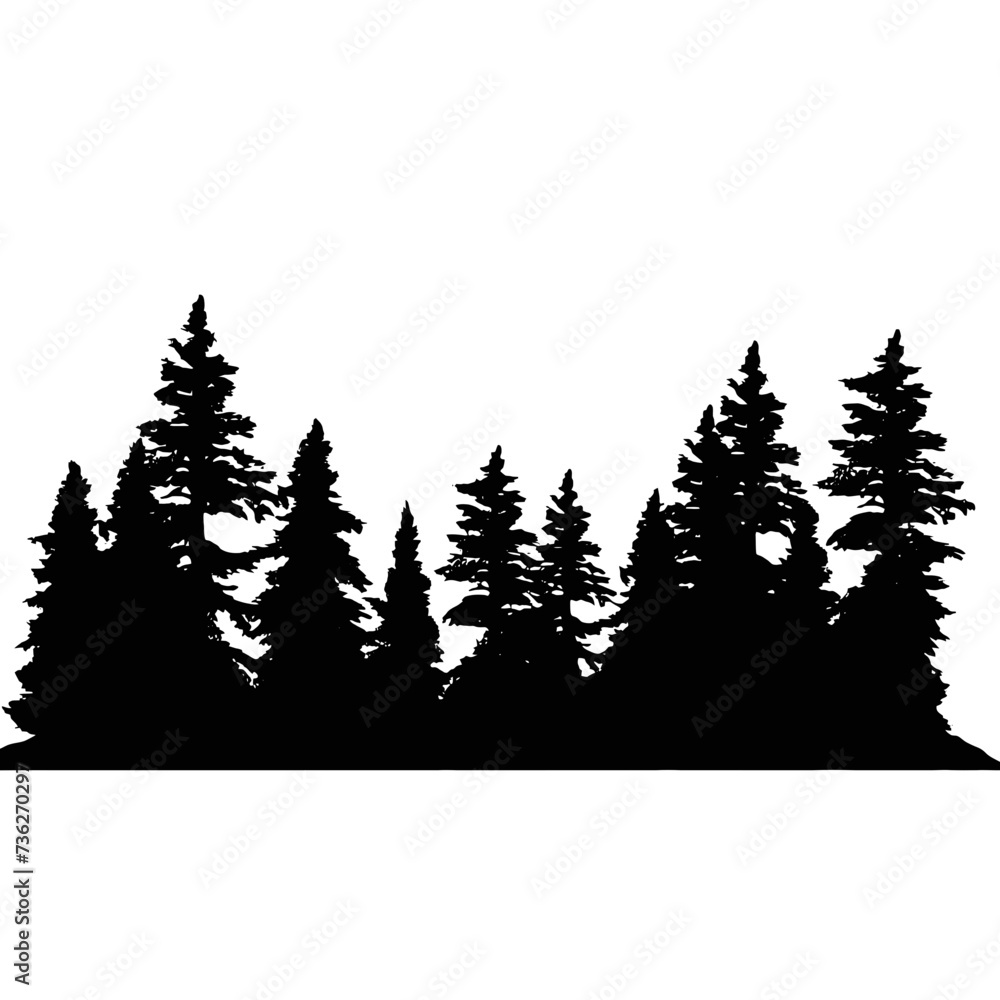 Fototapeta premium winter forest background