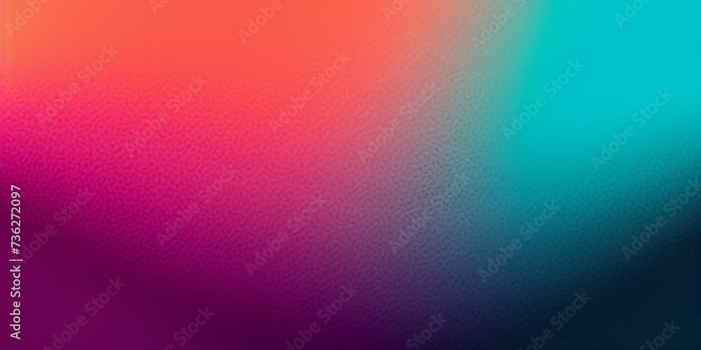 Fototapeta premium abstract Color gradient grainy background, pink red orange green teal turpuoise noise textured grain gradient backdrop website header poster banner cover design