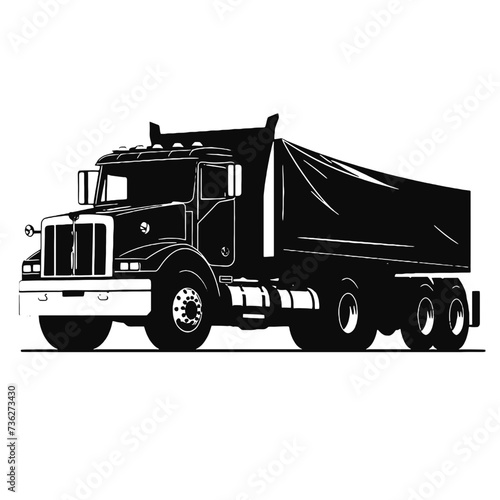 truck isolated on white background