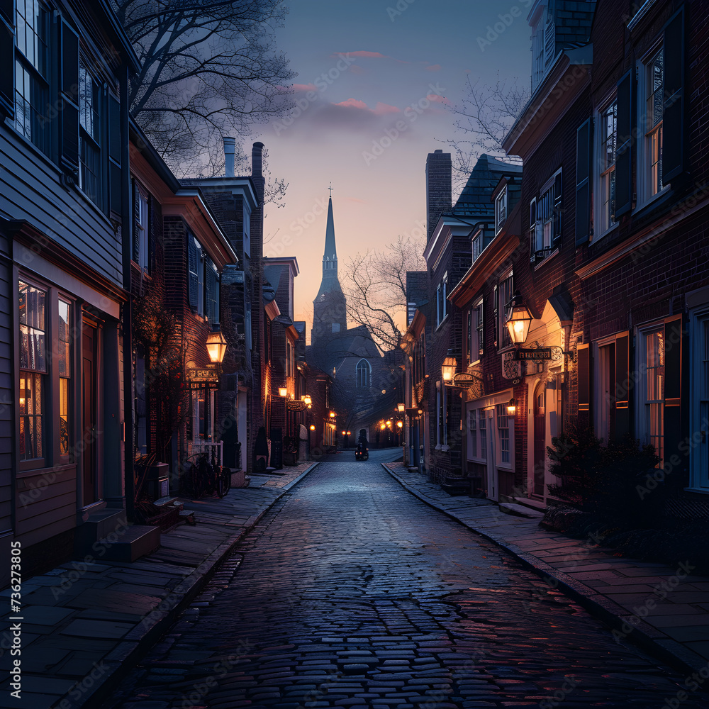 the quiet beauty of dawn's light on historic city centers into focus.