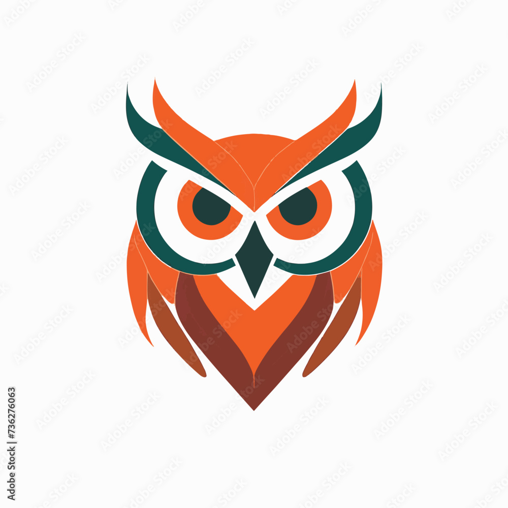 owl logo on a white background 