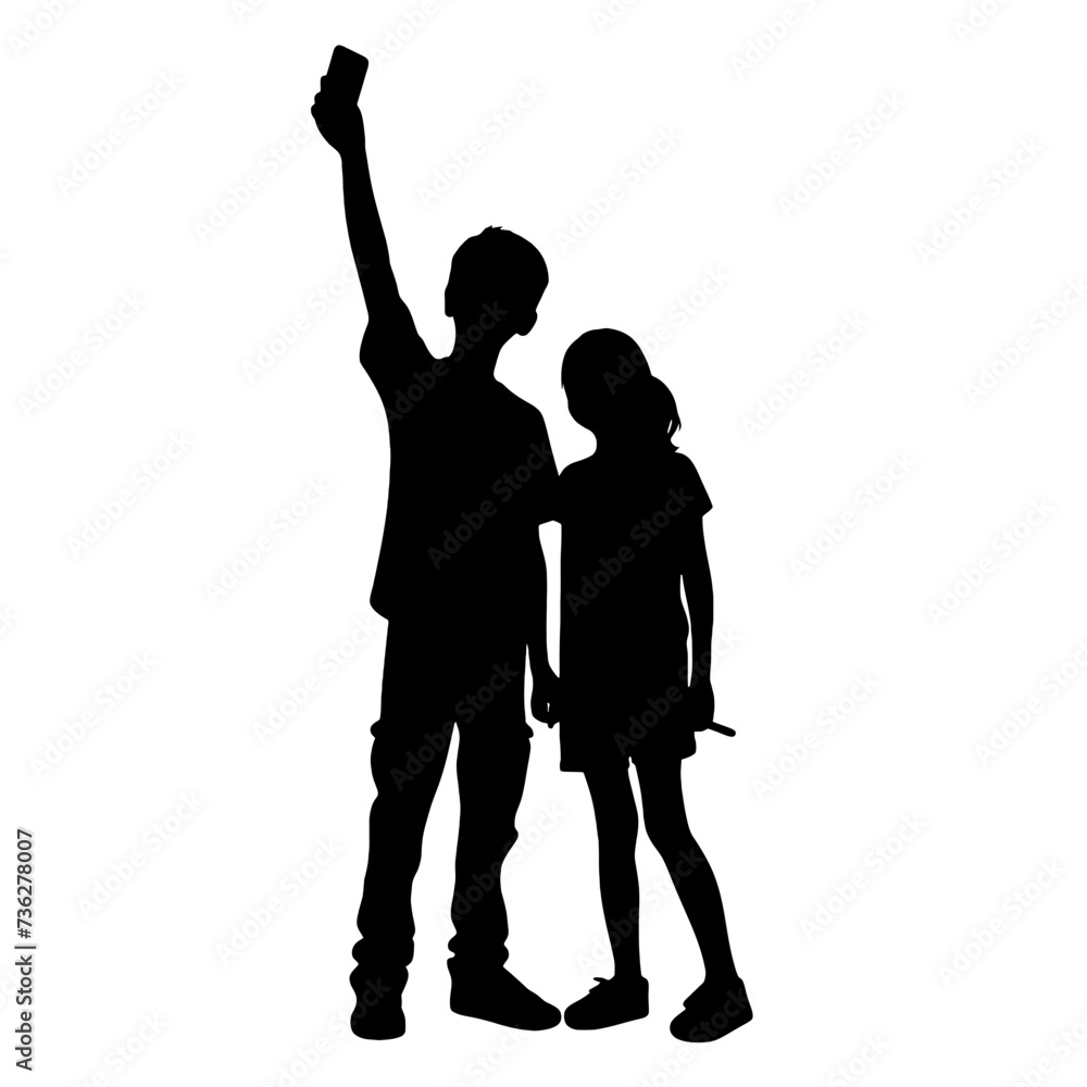 Taking Selfie Silhouette
Taking Selfie Silhouette