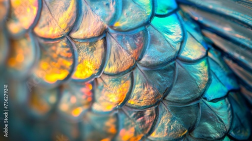 gray dragon scales texture pattern © Nataliya