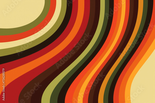 1970s Earth Tones: Earthy and warm tones, including avocado green, harvest gold, burnt orange