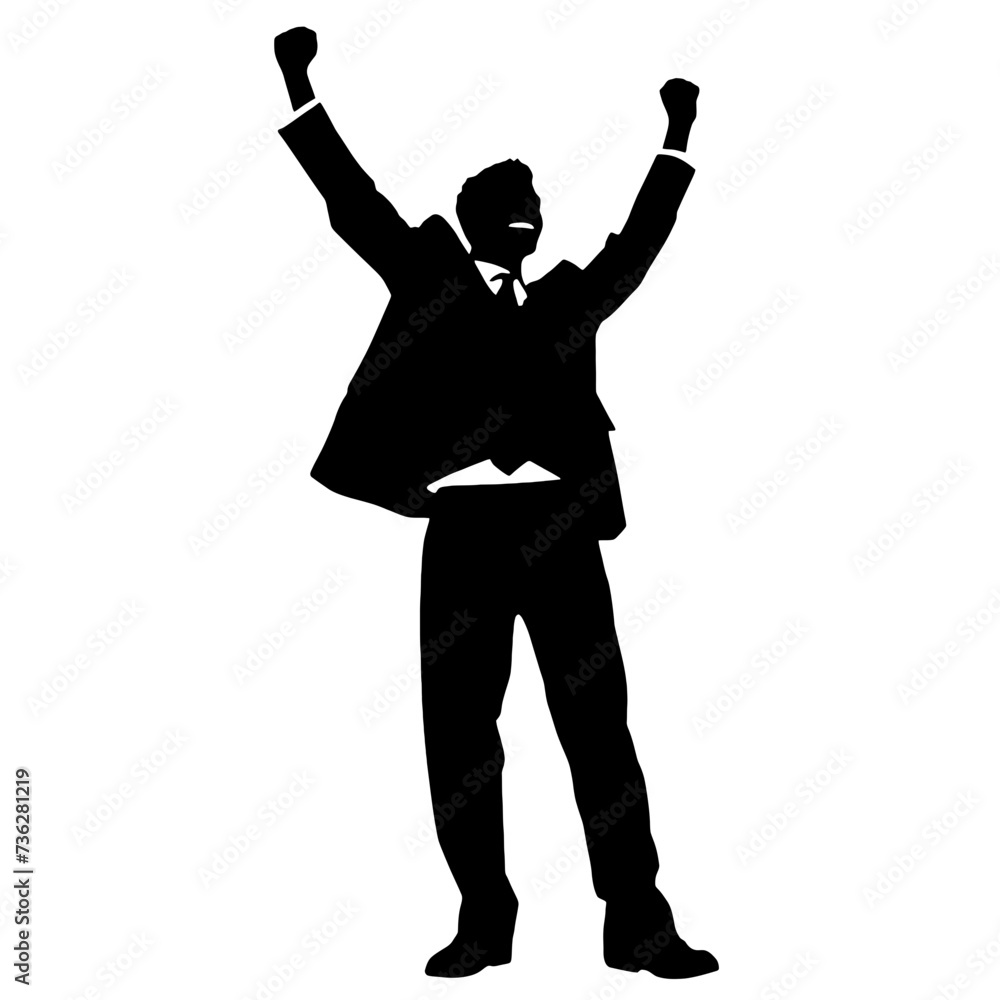 Obraz premium businessman Silhouette