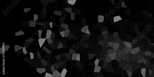 abstract black geometric with triangles and marble texture. Seamless pattern mosaic marble pattern texture with seamless shapes. dark and light gray Geometric Modern creative background.